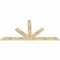 Ekena Millwork Saratoga Rough Sawn Timber Gable Bracket, Douglas Fir, 96"W x 48"H x 2"D x 6"F, 12/12 Pitch GBW096X48X0206SAR00RDF - alternate 4